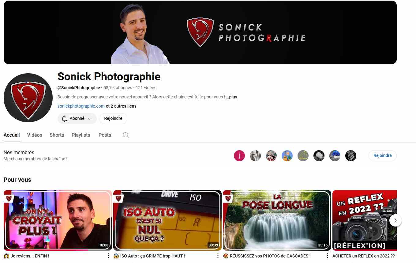 https://www.youtube.com/c/SonickPhotographie