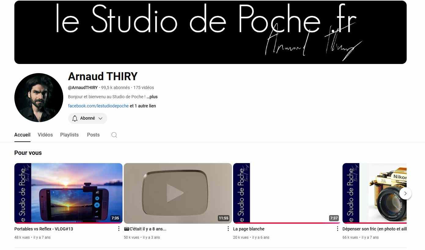 https://www.youtube.com/c/ArnaudTHIRY